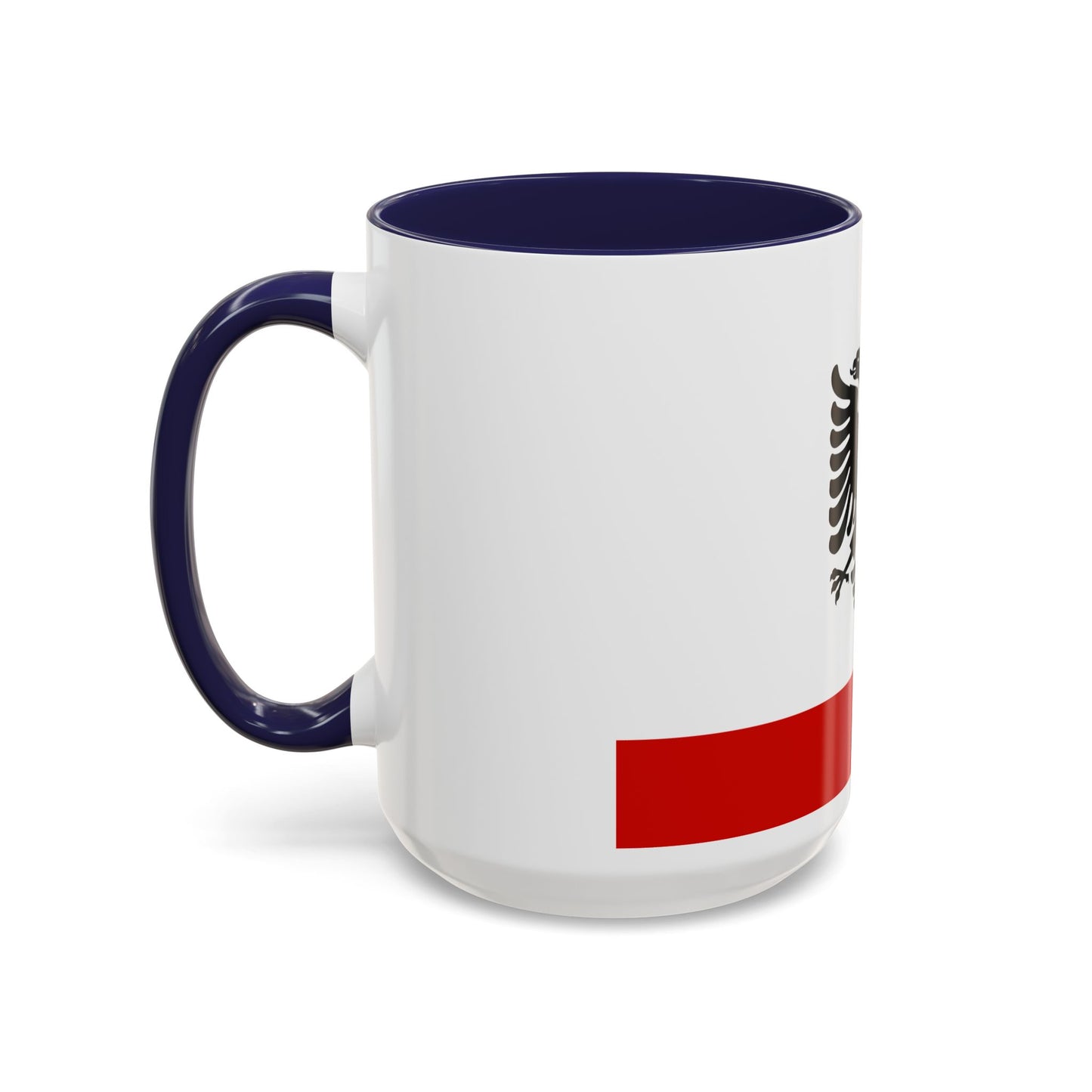 Naval Ensign of Albania 1958 to 1992 - Accent Coffee Mug