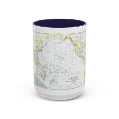 Pacific Ocean - Theater of War (1942) (Map) Accent Coffee Mug