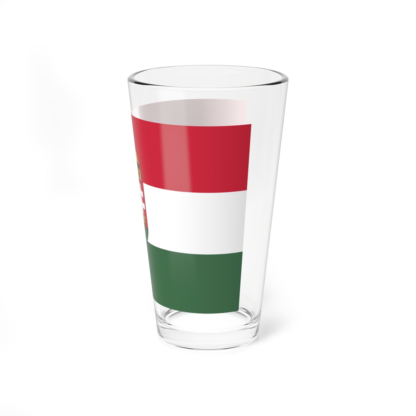 Flag of Hungary 1915-1918 1919-1946 3-2 aspect ratio (Hungary) Pint Glass 16oz