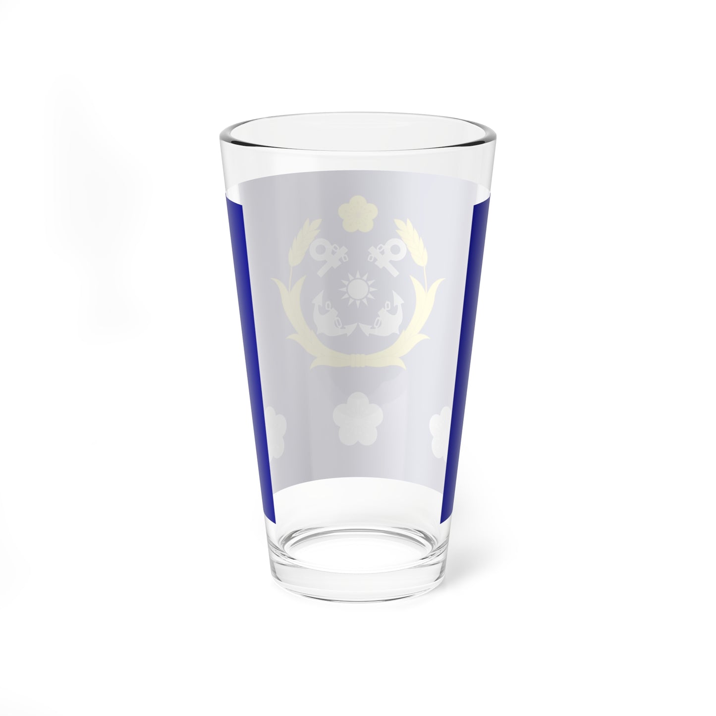 ROCN Captains Flag (China) Pint Glass 16oz