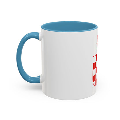 Coat of arms of the Independent State of Croatia - Accent Coffee Mug