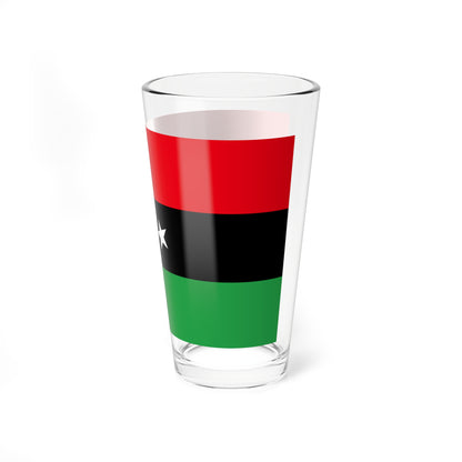 Libyan protesters flag observed 2011 (Libya) Pint Glass 16oz