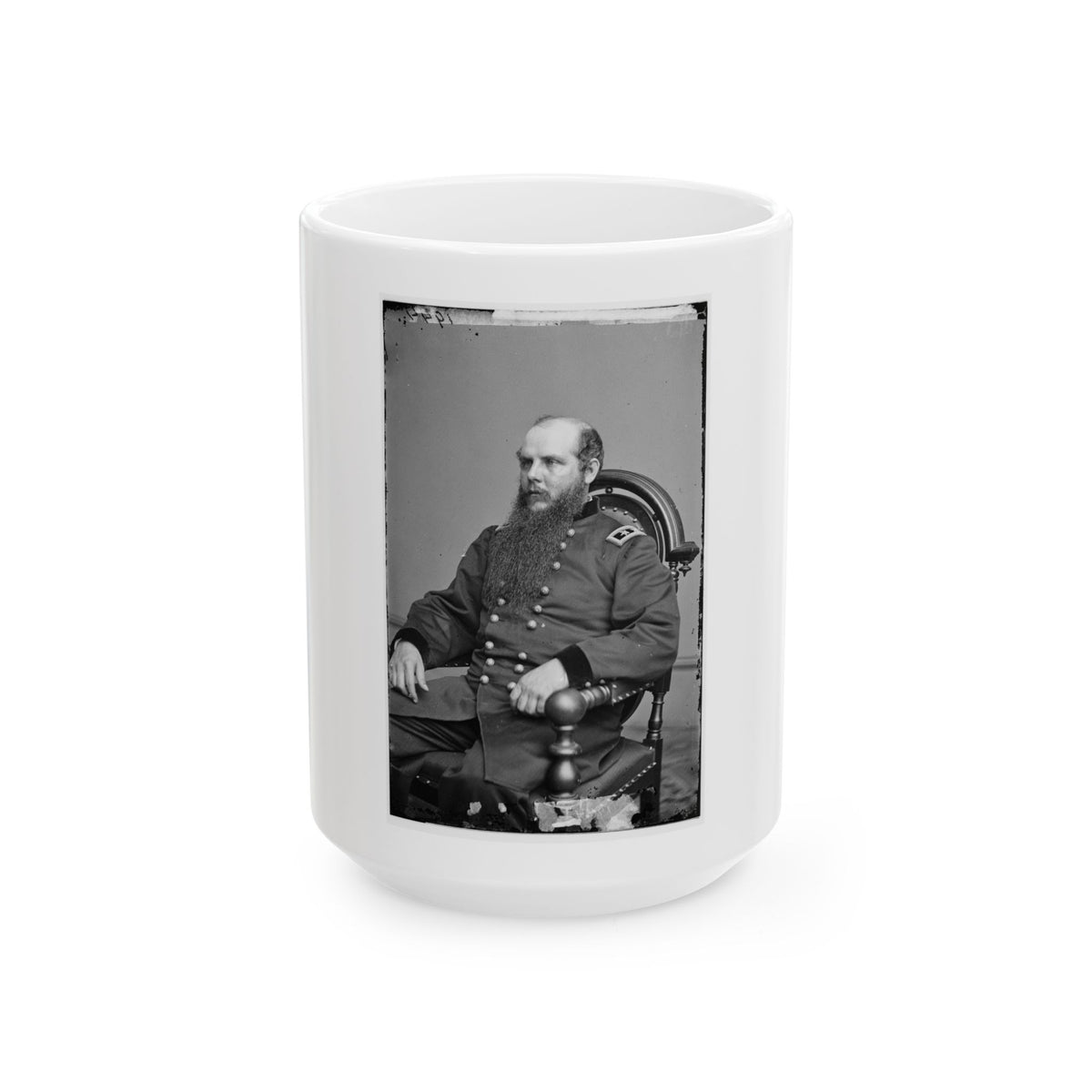 Portrait Of Maj. Gen. John M. Schofield, Officer Of The Federal Army (U.S. Civil War) White Coffee Mug