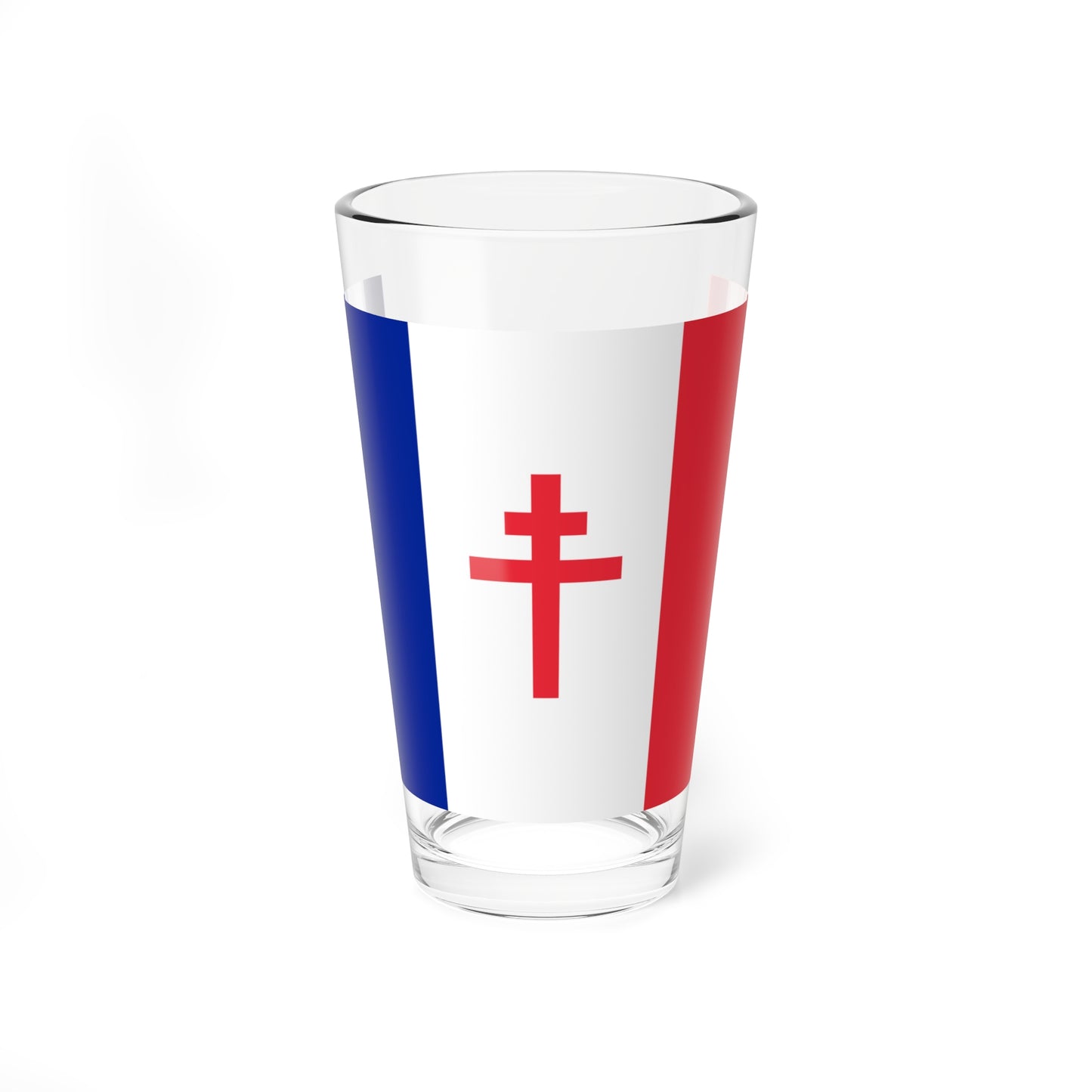 Flag of Free France bright variant (Belgium) Pint Glass 16oz