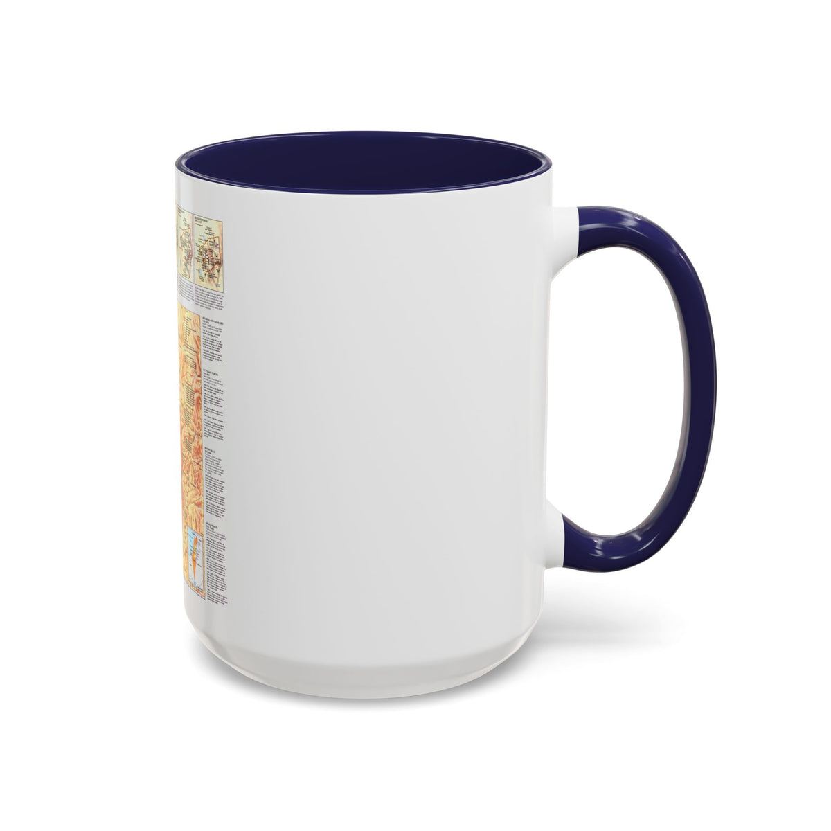 Jerusalem (1996) (Map) Accent Coffee Mug