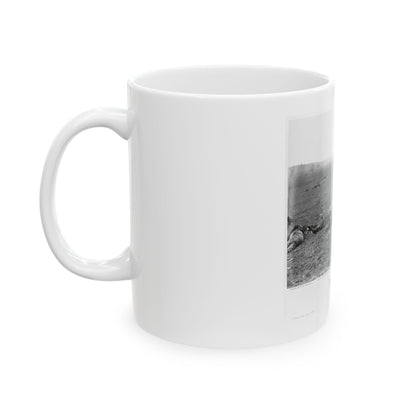 Incidents Of The War. A Harvest Of Death, Gettysburg, July, 1863 (U.S. Civil War) White Coffee Mug