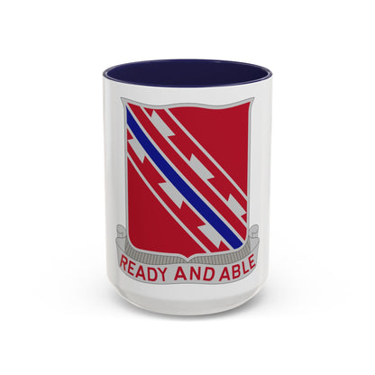 411 Engineer Battalion (U.S. Army) Accent Coffee Mug