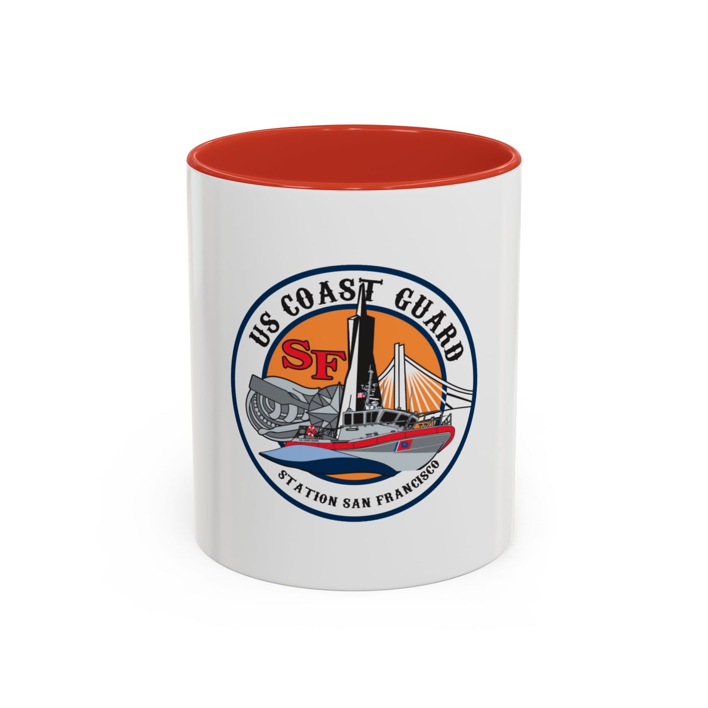 USCGS San Francisco Station (U.S. Coast Guard) Accent Coffee Mug