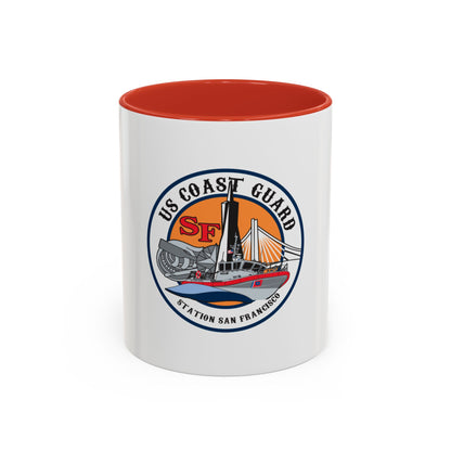 USCGS San Francisco Station (U.S. Coast Guard) Accent Coffee Mug