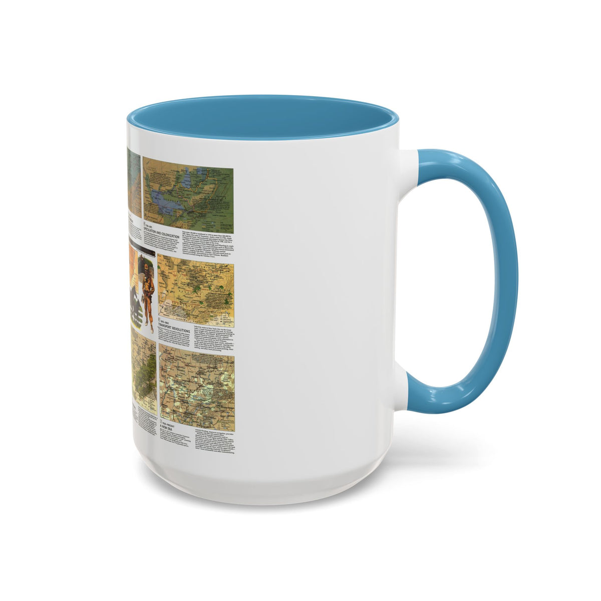 USA - Ohio Valley 2 (1985) (Map) Accent Coffee Mug
