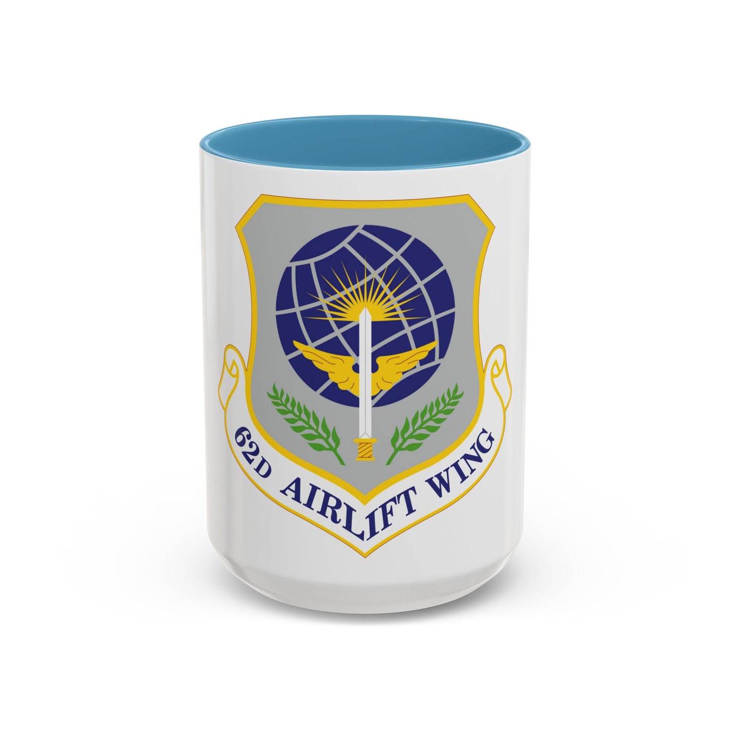 62d Airlift Wing (U.S. Air Force) Accent Coffee Mug