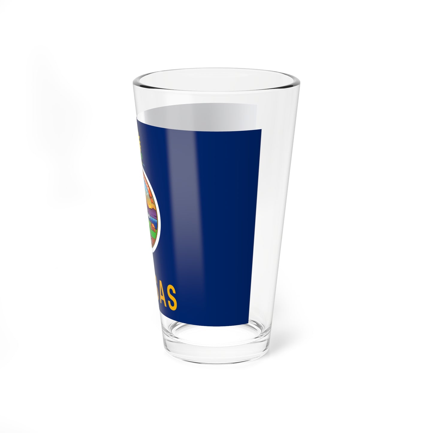 Flag of Kansas 3-2 (United States) Pint Glass 16oz