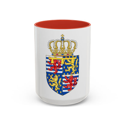 Lesser coat of arms of the Hereditary Grand Duke of Luxembourg (2000) - Accent Coffee Mug