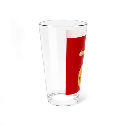 Uppsala lan vapenflagga (Sweden) Pint Glass 16oz