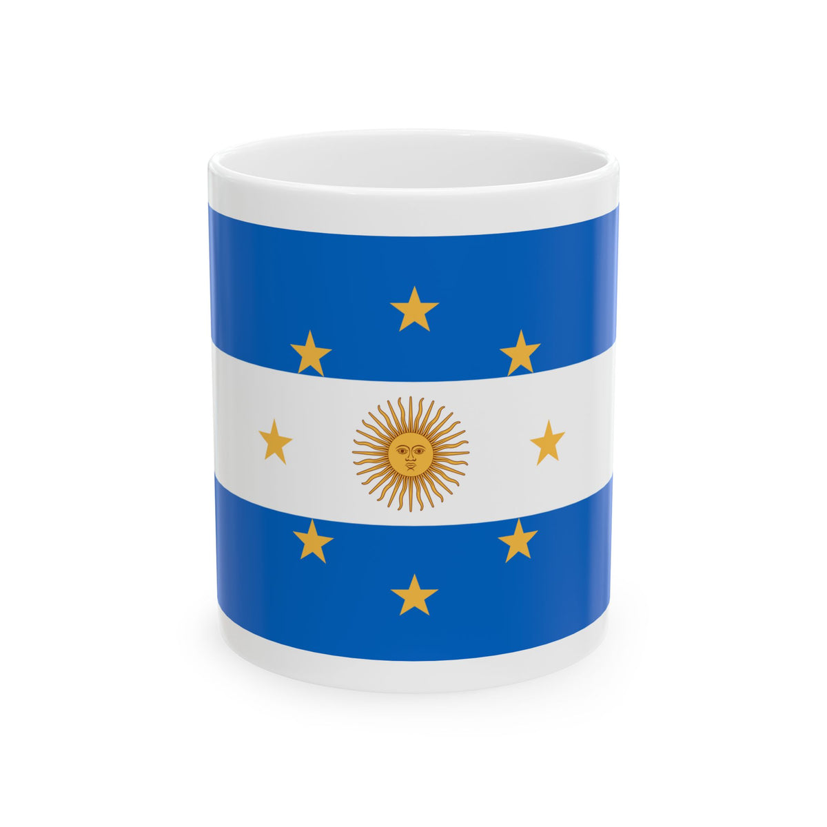 Navy Jack of Argentina 1818 - White Coffee Mug