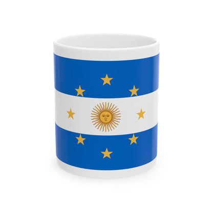 Navy Jack of Argentina 1818 - White Coffee Mug