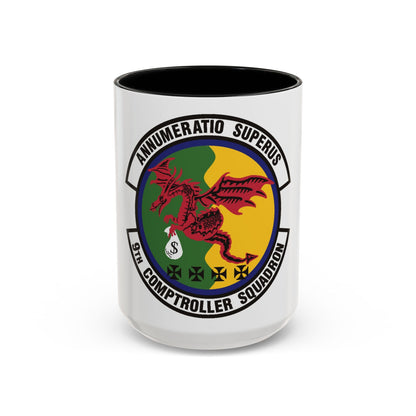 9th Comptroller Squadron (U.S. Air Force) Accent Coffee Mug
