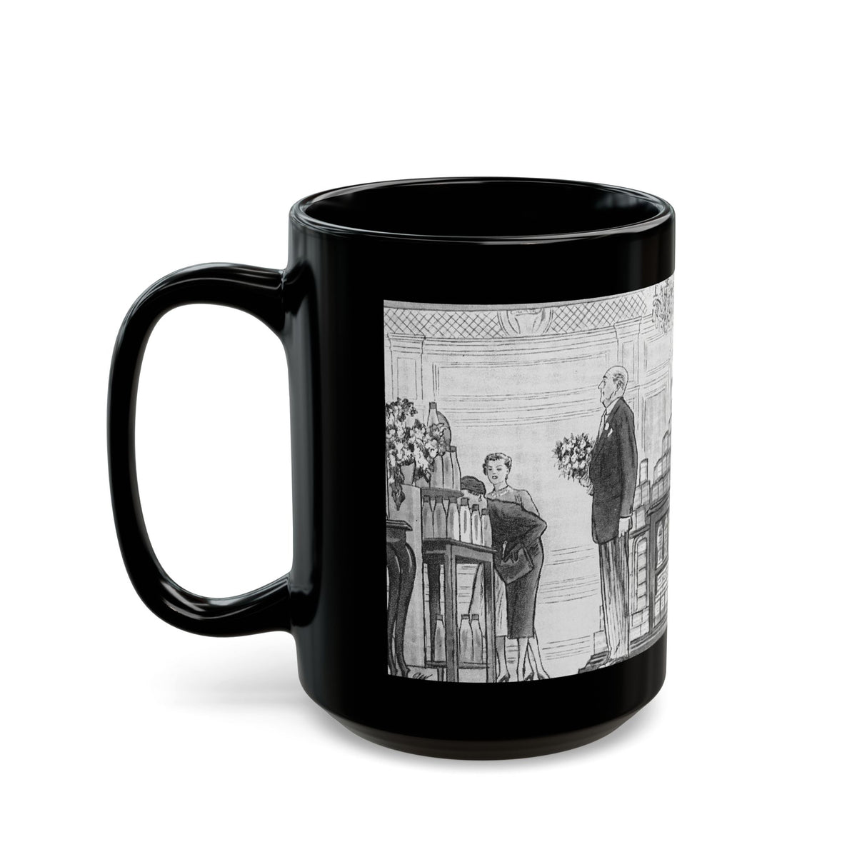 Fancy Town (2) - Black Coffee Mug