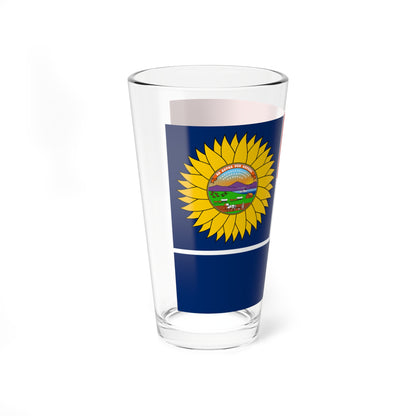 Esther Northrups proposed flag for Kansas (United States) Pint Glass 16oz