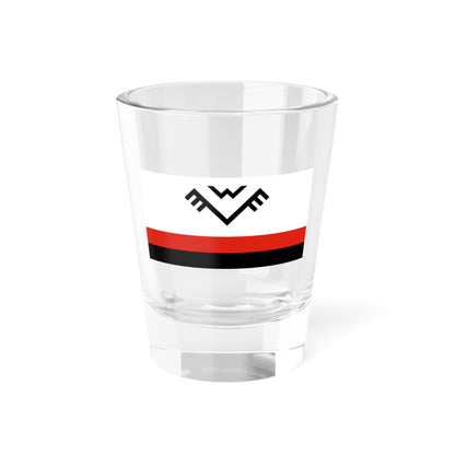 Udmurt national movement flag 2 (Russia) Shot Glass 1.5oz