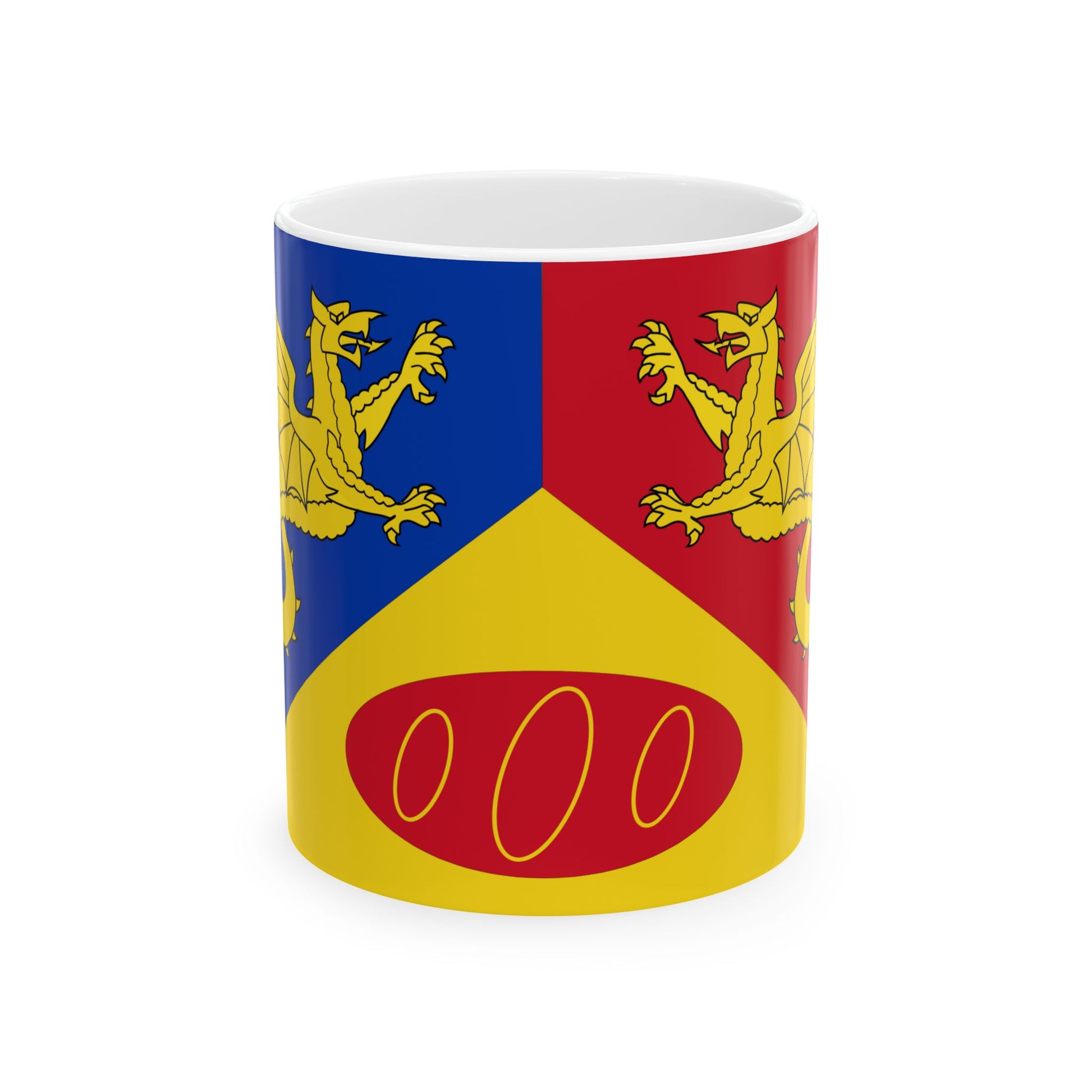 Flag of Craig y Dorth UK - White Coffee Mug-11oz-Go Mug Yourself