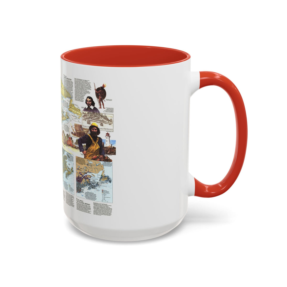 USA - Northern Approaches 2 (1985) (Map) Accent Coffee Mug