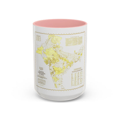 India - Political Subdivisions (1946) (Map) Accent Coffee Mug