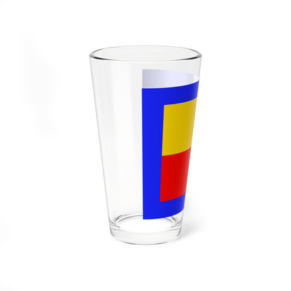 Atarashiki-mura flag (Japan) Pint Glass 16oz