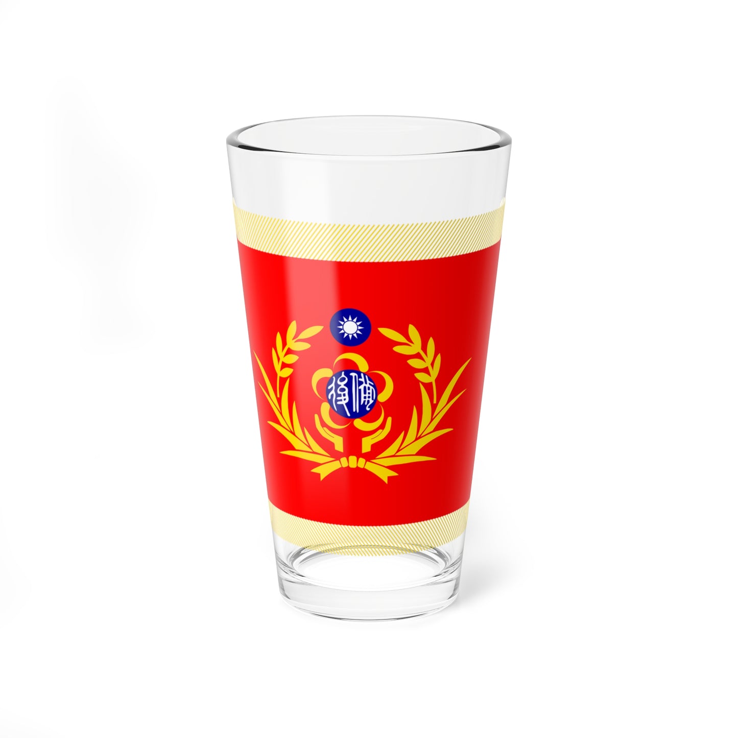 ROC RMF Unit Flag (China) Pint Glass 16oz