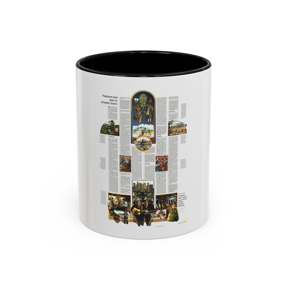 USA - Southeast 2 (1975) (Map) Accent Coffee Mug