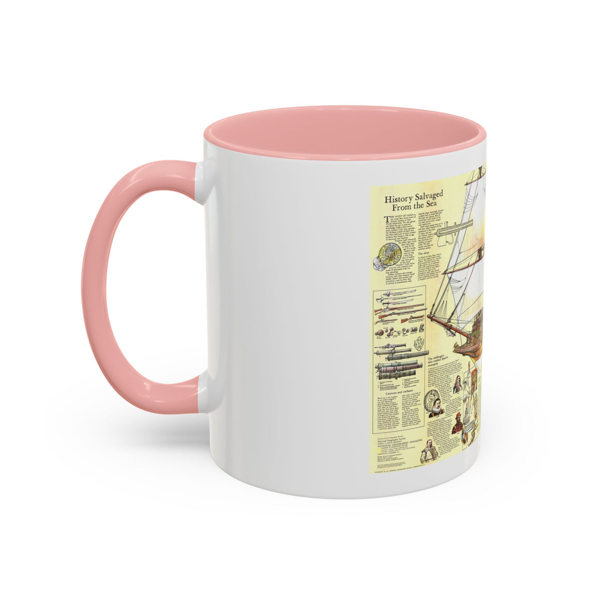 History Salvaged from the Sea (1977) (Map) Accent Coffee Mug