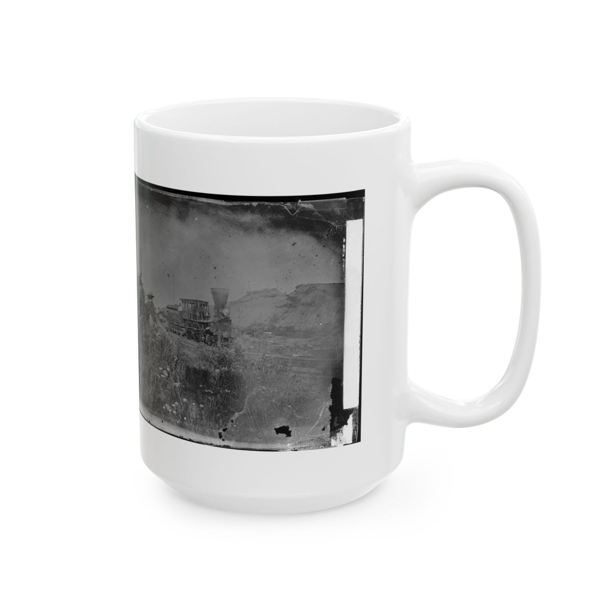 Virginia. Locomotive On The Orange & Alexandria Railroad (U.S. Civil War) White Coffee Mug