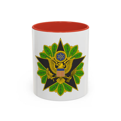 Staff Identification Badge (U.S. Army) Accent Coffee Mug