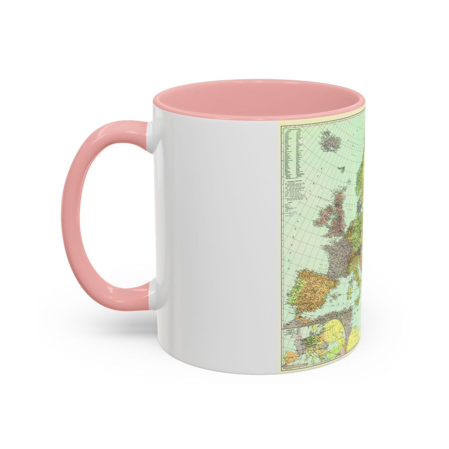 Europe and the Near East (1929) (Map) Accent Coffee Mug