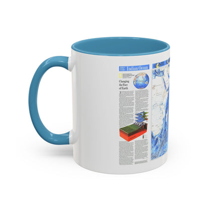 Indian Ocean (1992) (Map) Accent Coffee Mug