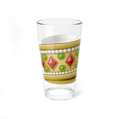 Iron crown of Lombardia historic depiction (Italy) (Coat of Arms) Pint Glass 16oz