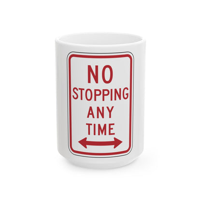 NYSDOT NYP1-7 (New York) (Road Sign) White Coffee Mug