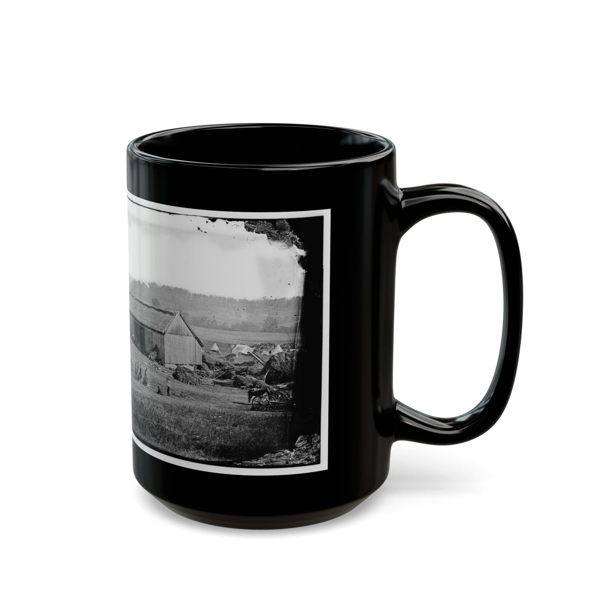 Keedysville, Md., Vicinity.  Smith's Barn, Used As A Hospital After The Battle Of Antietam (U.S. Civil War) Black Coffee Mug