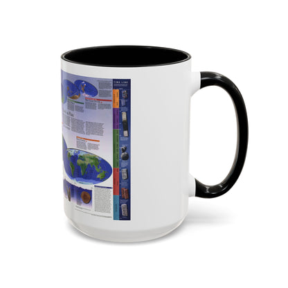 World Map - Physical Earth 2 (1998) (Map) Accent Coffee Mug