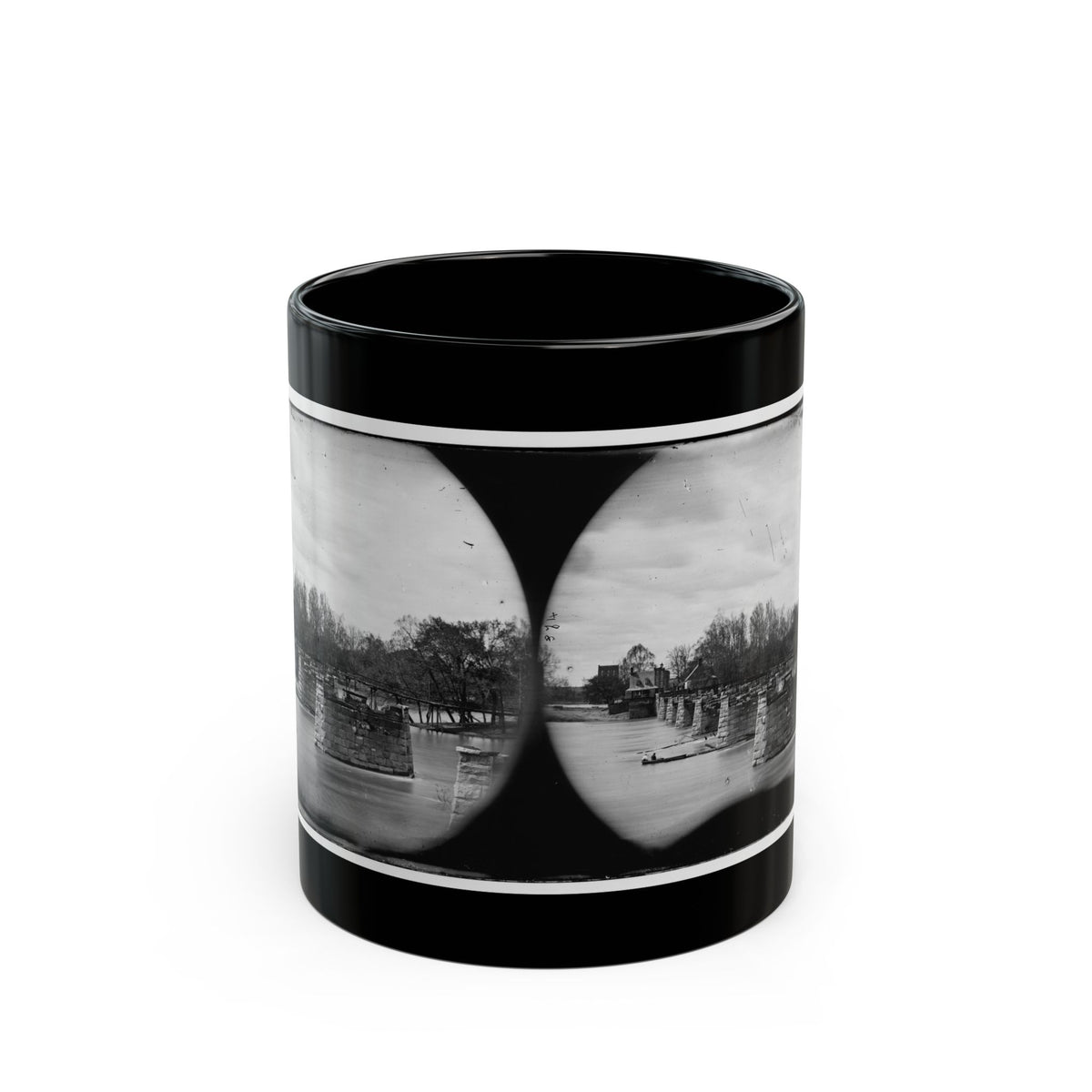Richmond, Va. Ruins Of Mayo's Bridge (U.S. Civil War) Black Coffee Mug