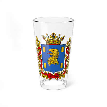 Coats of arms of Kyakhta Gradonachalstvo 1861 (Russia) (Coat of Arms) Pint Glass 16oz