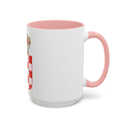 Coat of Arms of the Banate of Croatia - Accent Coffee Mug