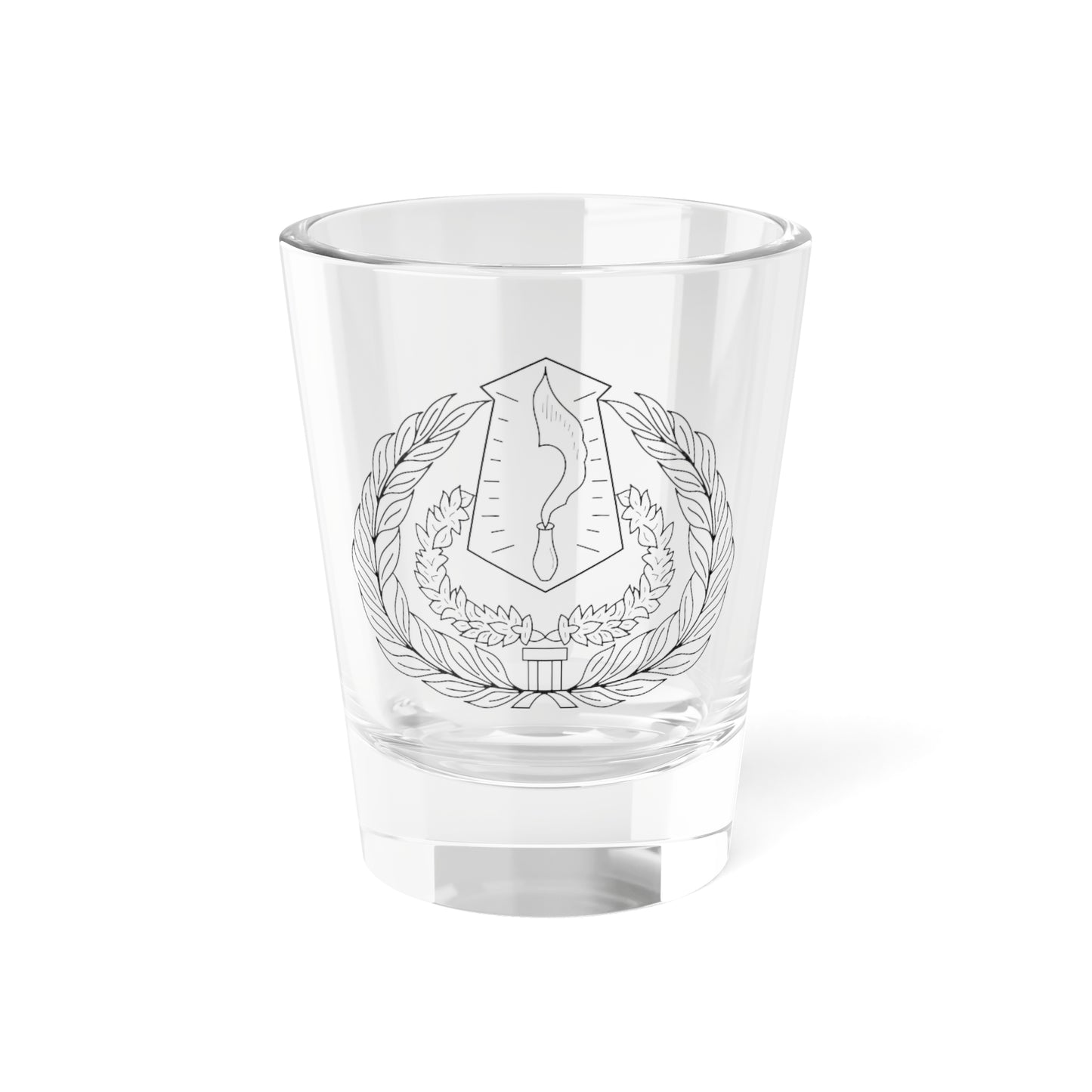 Insignia of the Pasundan Police Department (Indonesia) (Coat of Arms) Shot Glass 1.5oz