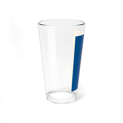 Flag of Halasztelek vertical (Hungary) Pint Glass 16oz