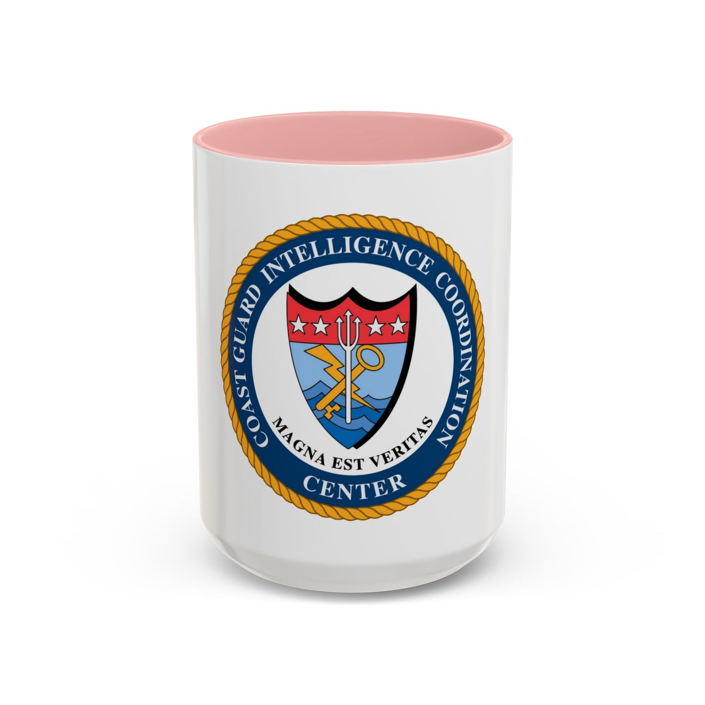 USCG Intelligence Coordination Ctr (U.S. Coast Guard) Accent Coffee Mug