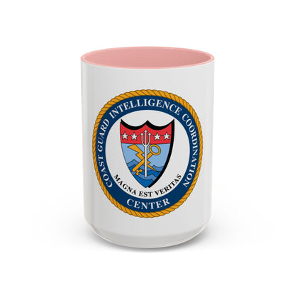 USCG Intelligence Coordination Ctr (U.S. Coast Guard) Accent Coffee Mug