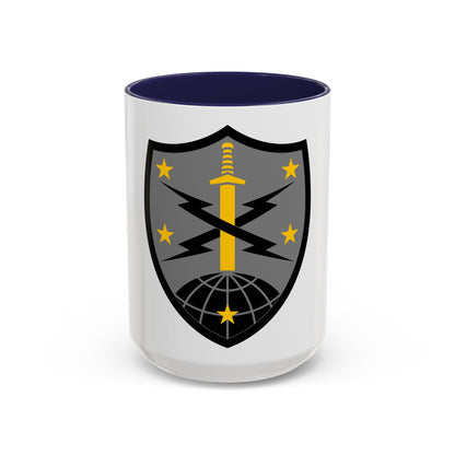 91 Cyber Brigade 2 (U.S. Army) Accent Coffee Mug