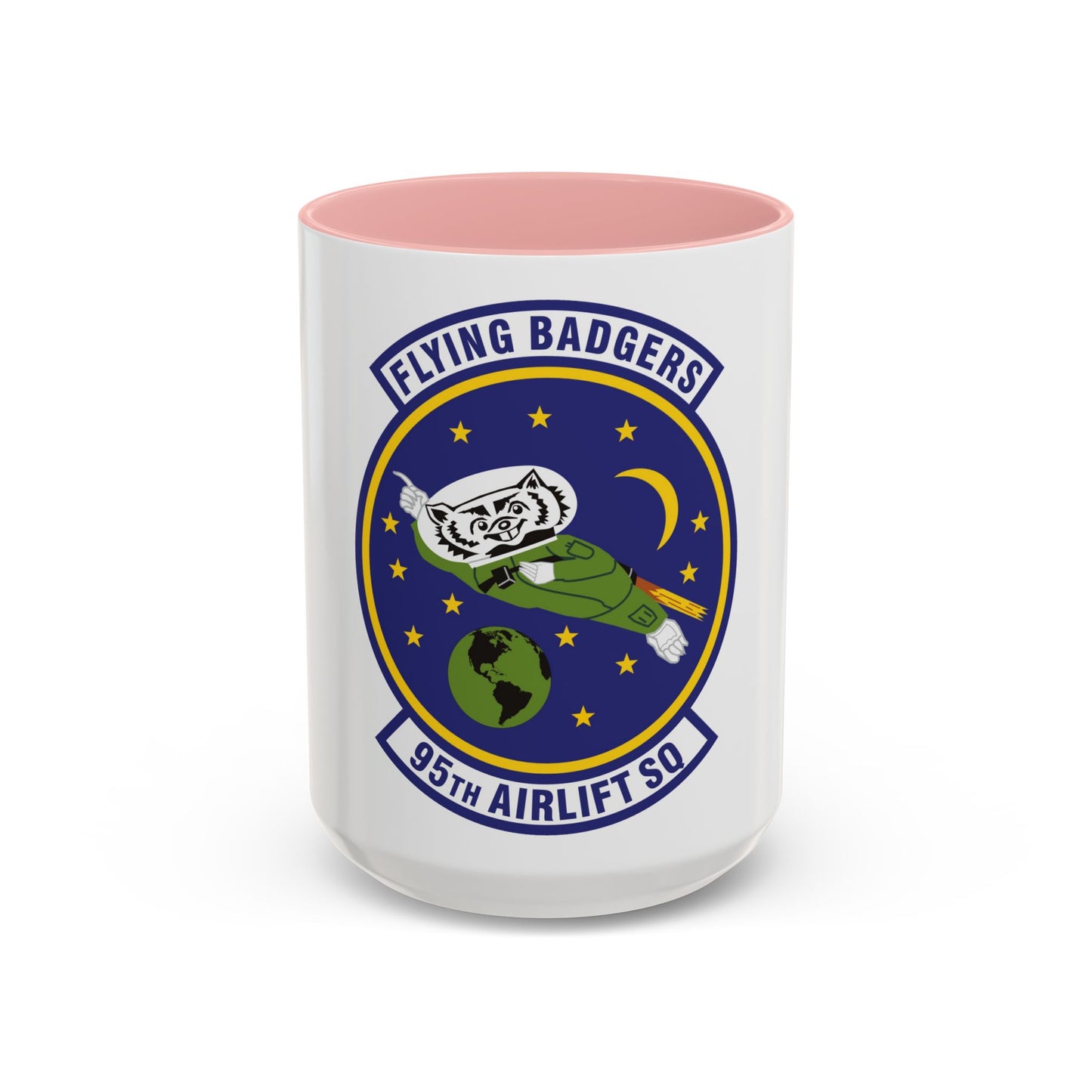 95th Airlift Squadron (U.S. Air Force) Accent Coffee Mug