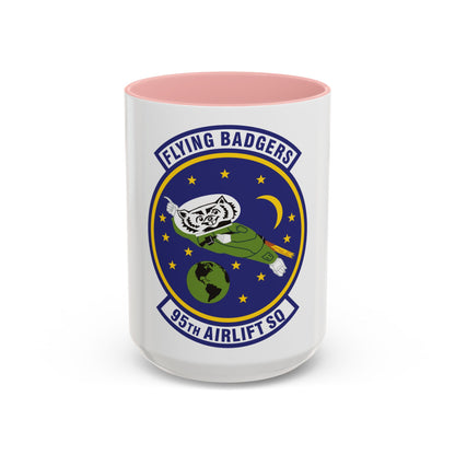 95th Airlift Squadron (U.S. Air Force) Accent Coffee Mug