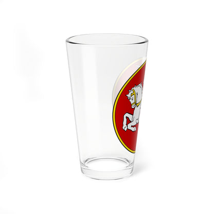 Герб БНР (Belarus) (Coat of Arms) Pint Glass 16oz